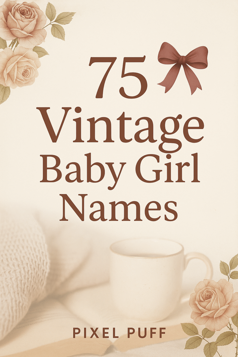 75 Elegant Vintage Baby Girl Names